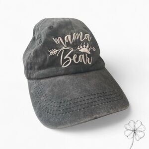 Mama Bear Embroidered Cap